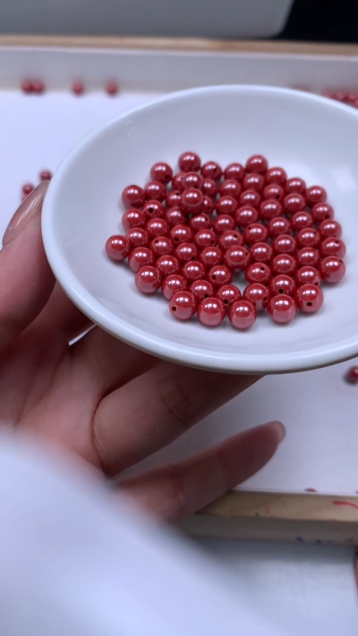 未镶嵌散珠玛瑙/玉髓C870 蒂 王 砂6mm10个8.8元