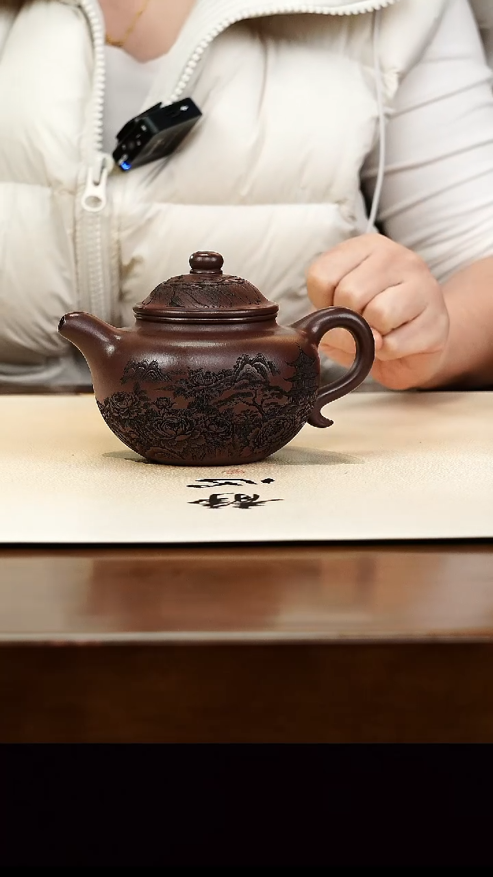 茶壶紫砂宜兴原矿紫砂壶孤品