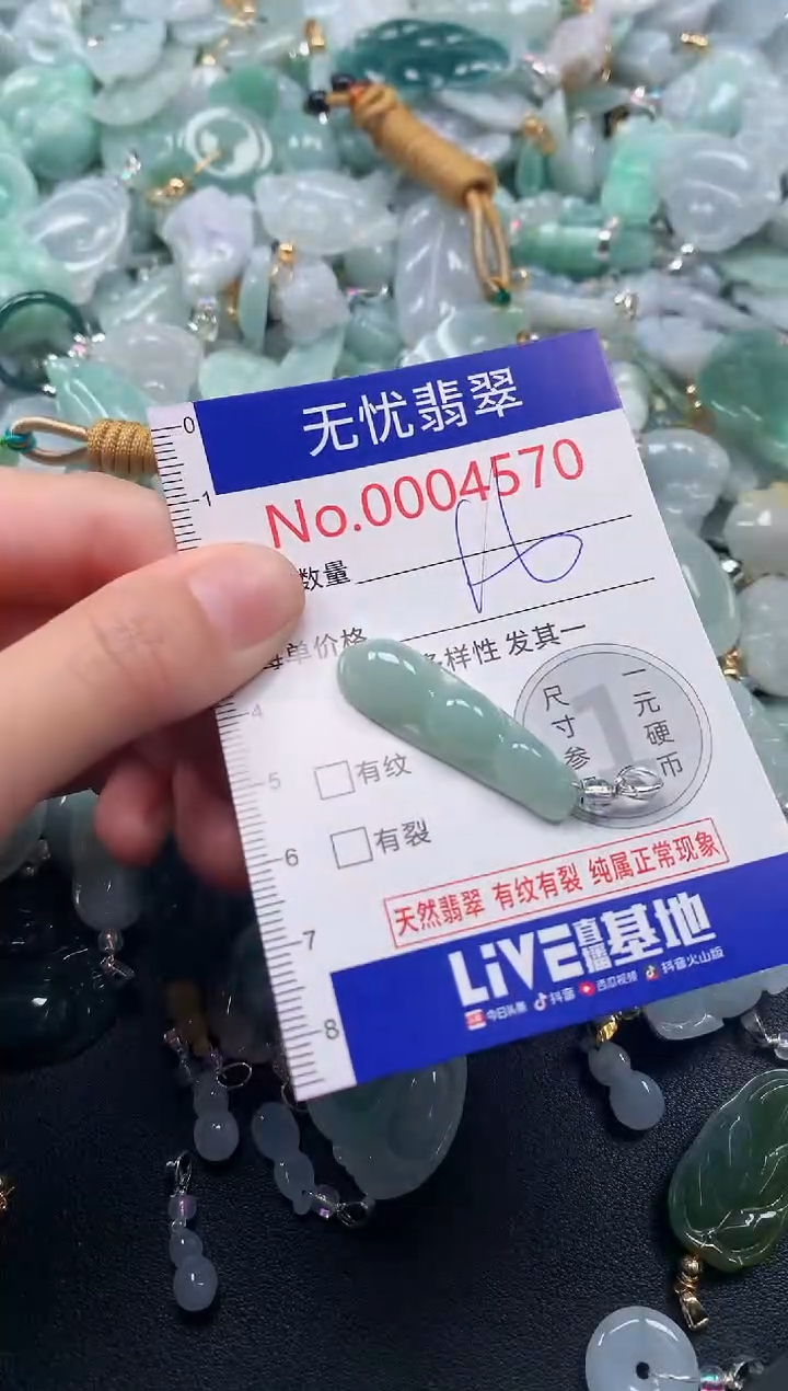 吊坠(不含链)未镶嵌翡翠4570