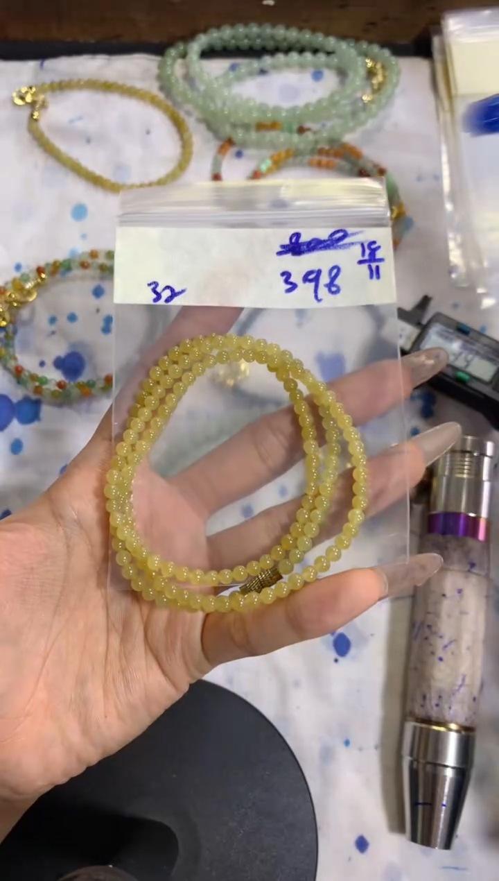 未镶嵌珠串定制翡翠天然缅甸翡翠 