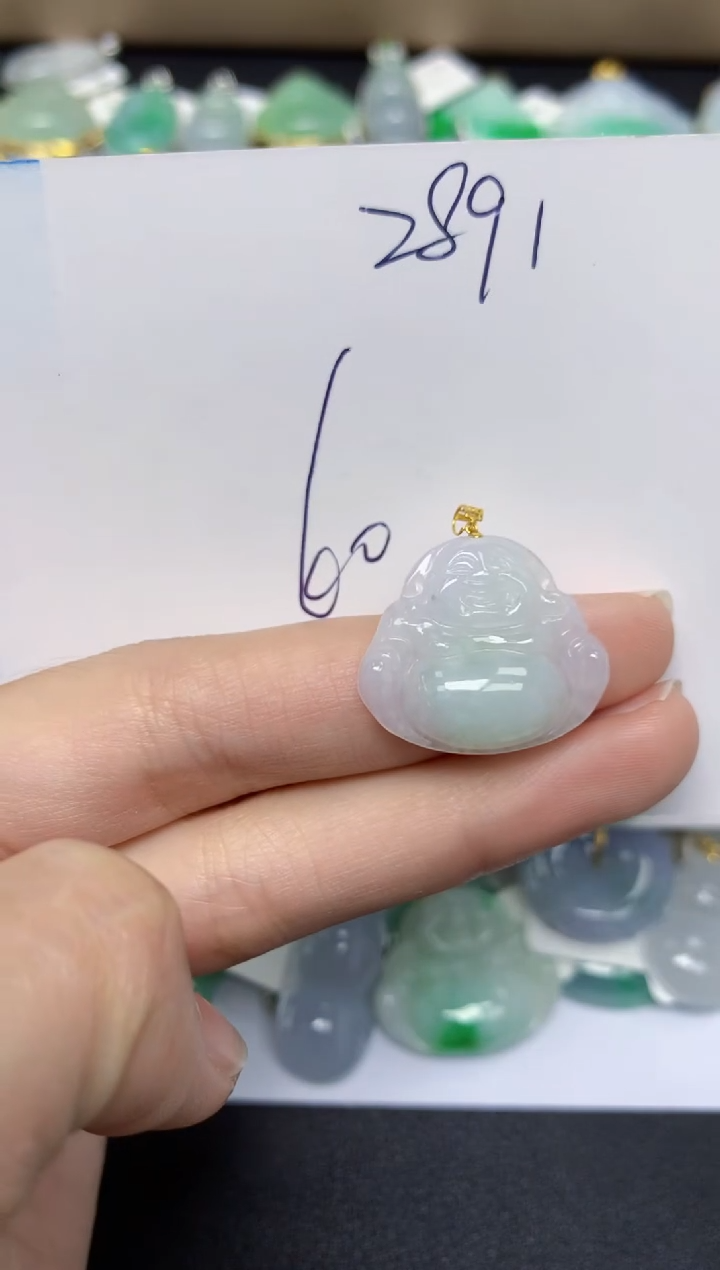 【闪购商品】翡翠颈饰18K金镶嵌 天然翡翠A货