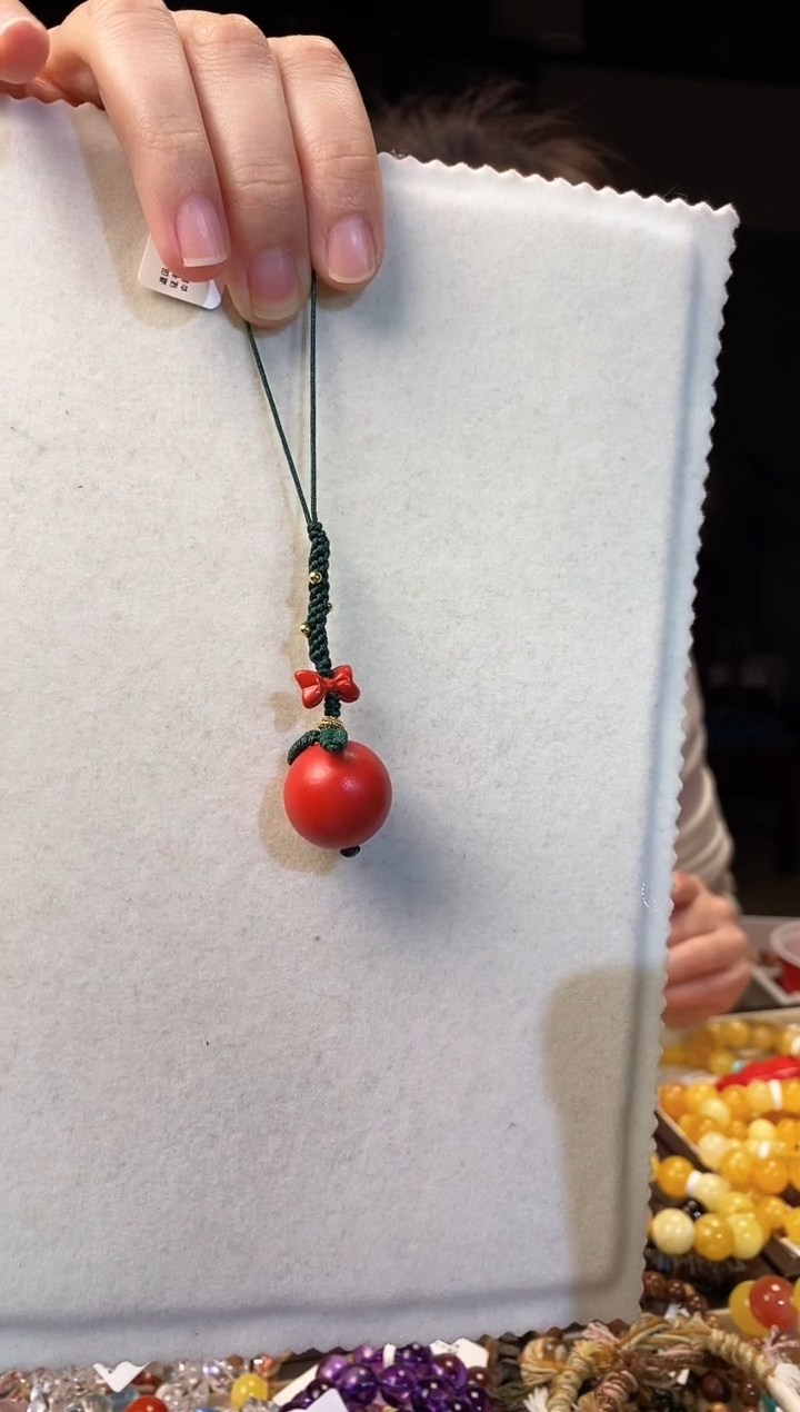 手串蜜蜡未镶嵌平安喜乐 手机链或包挂 