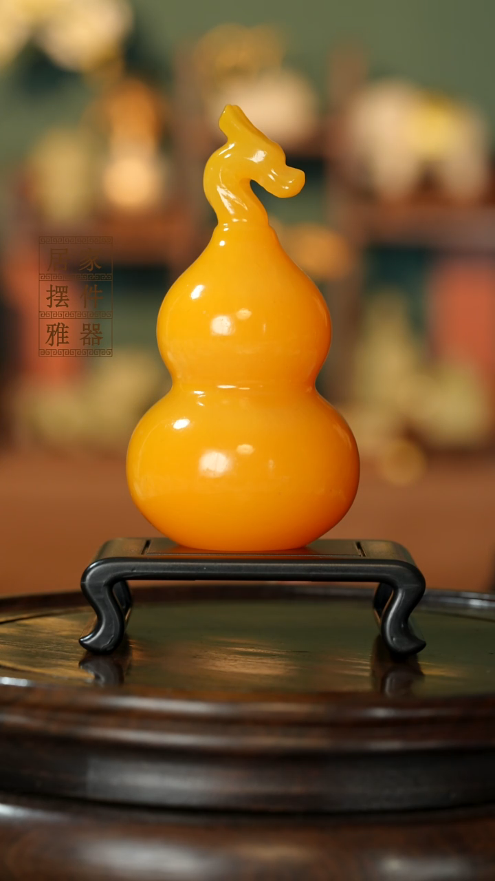 玉《龙头葫芦》摆件