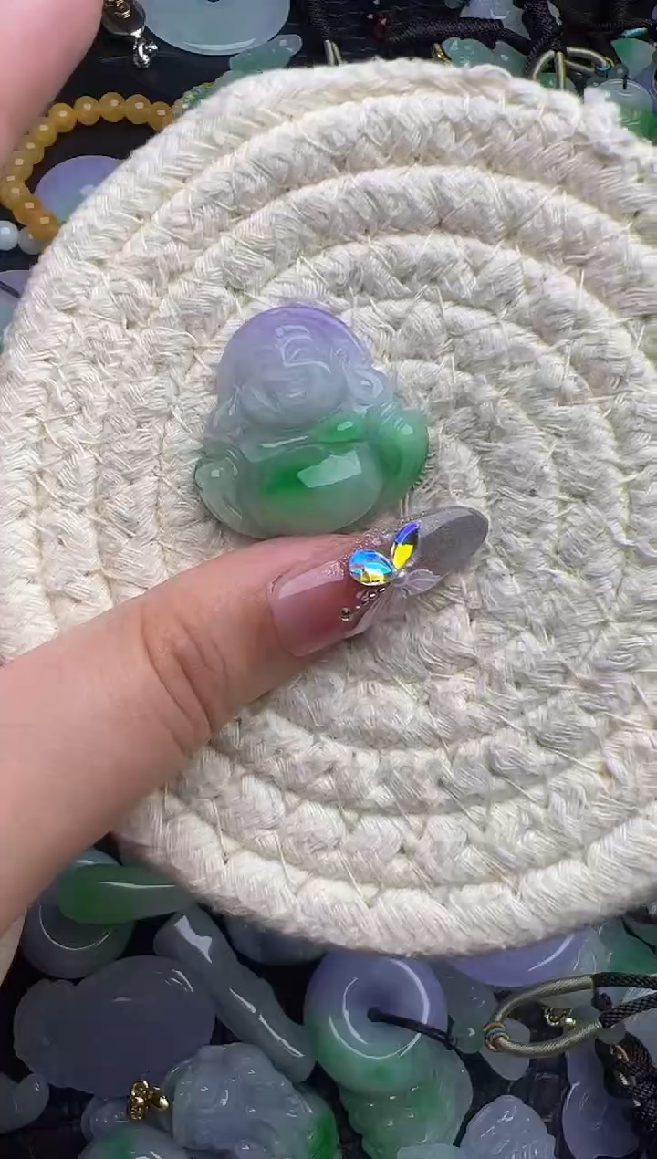 翡翠未镶嵌颈饰天然缅甸翡翠吊坠