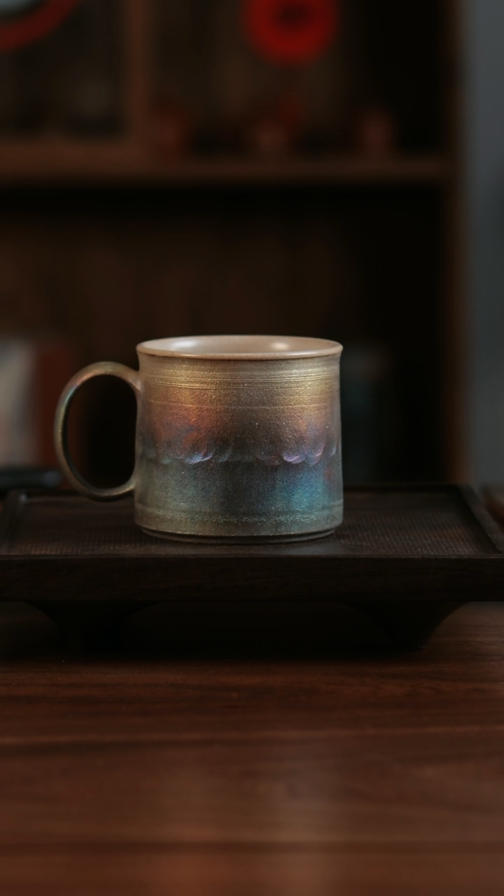 【闪购商品】二生陶作炫彩咖啡杯