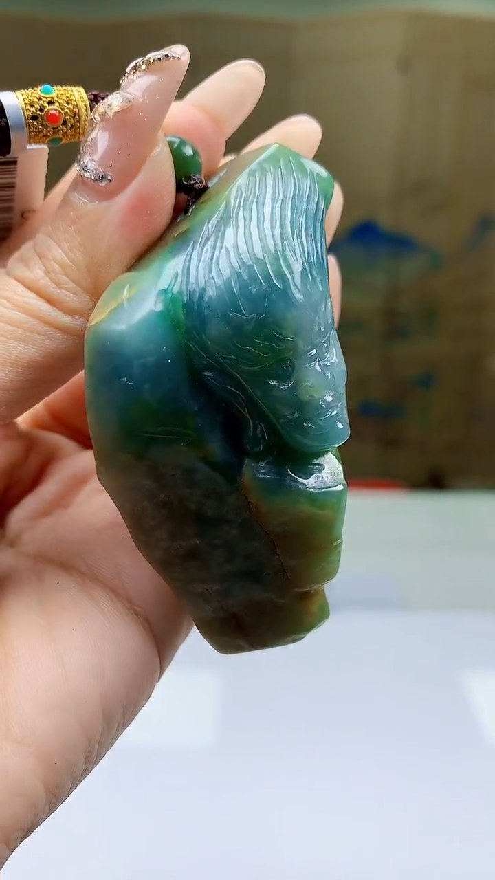 【闪购商品】定制翡翠未镶嵌4688ty-毛货挂件122
