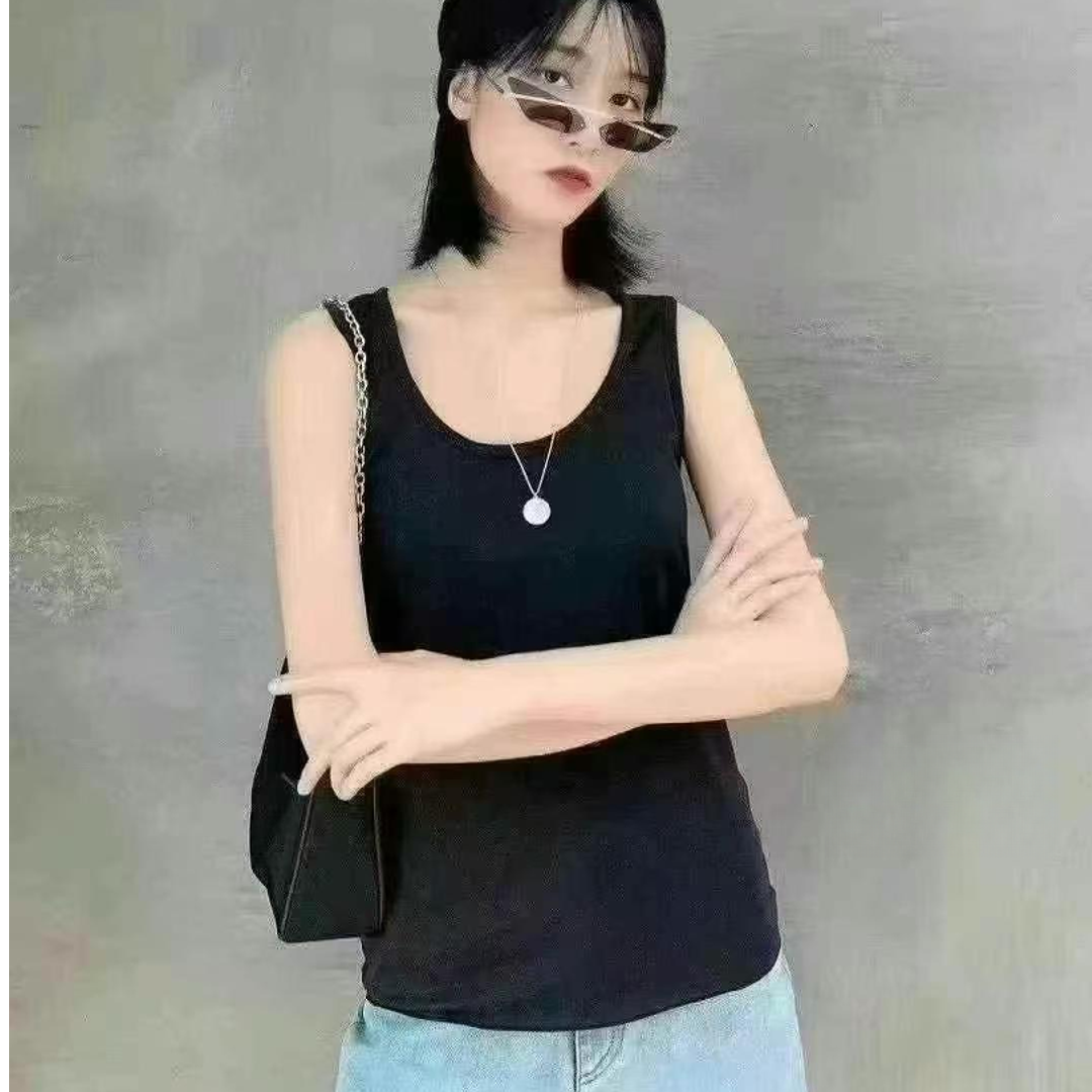 不支持退换/极简风法式吊带背心美背牛仔潮流保暖纯色5300453