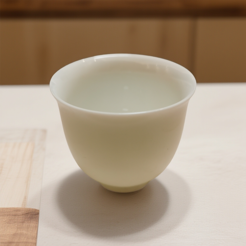 德化白瓷羊脂玉瓷功夫茶杯陶瓷单杯家用品茗杯
