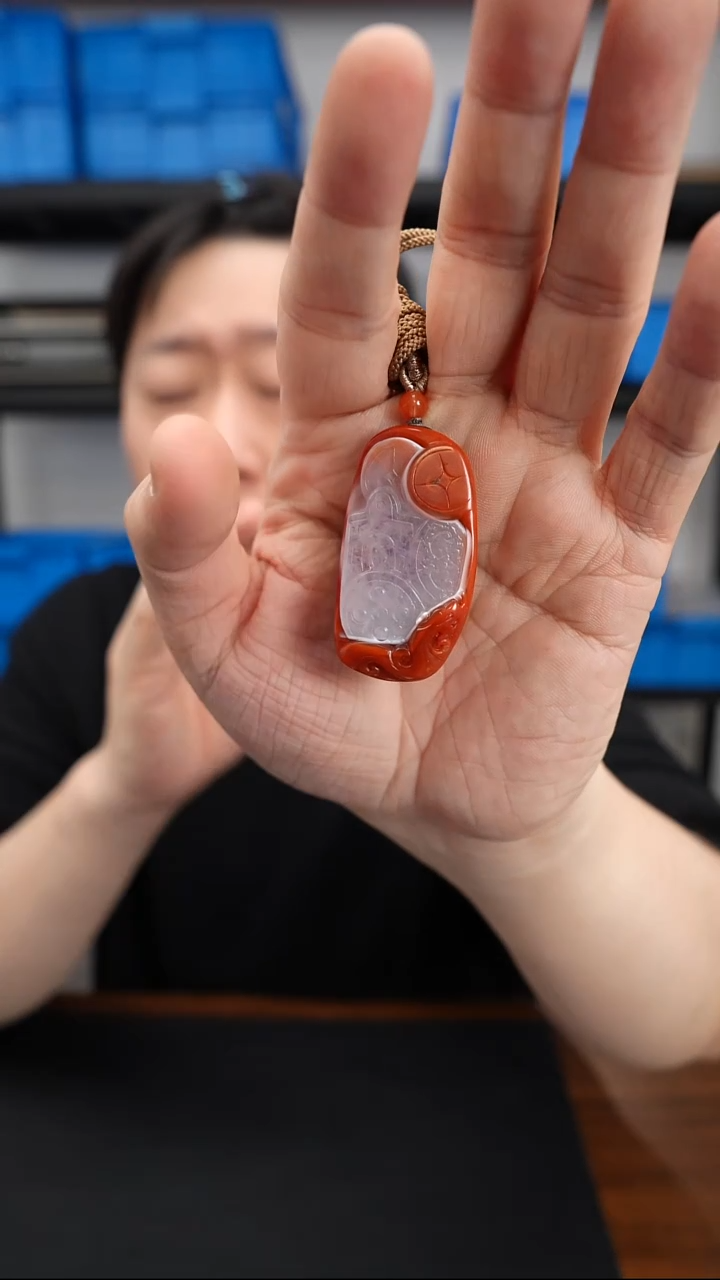 未镶嵌挂件南红玛瑙0102DL021财源滚滚