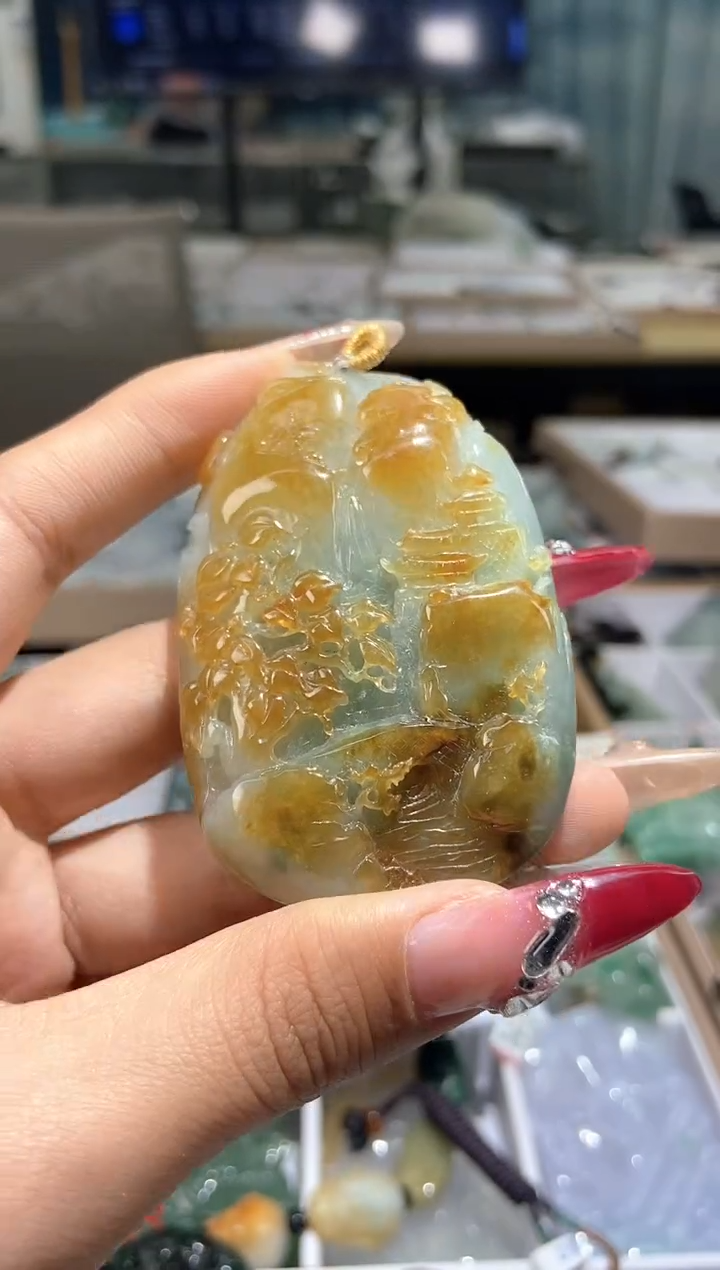 【闪购商品】翡翠颈饰未镶嵌天然缅甸翡翠A货未镶嵌