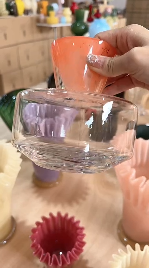 【闪购商品】玻璃透明扁壶