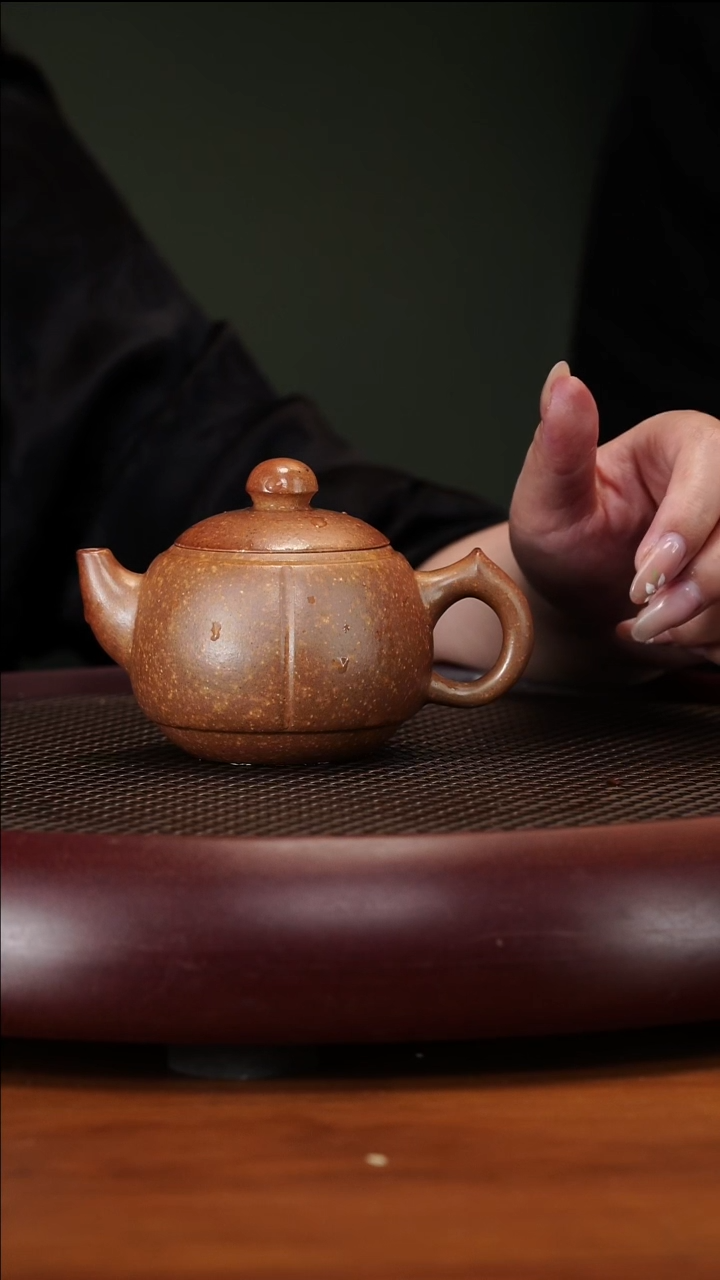茶壶紫砂4104PQZ圆珠絮状黄金段
