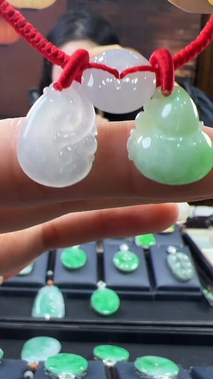 未镶嵌挂件翡翠脚链