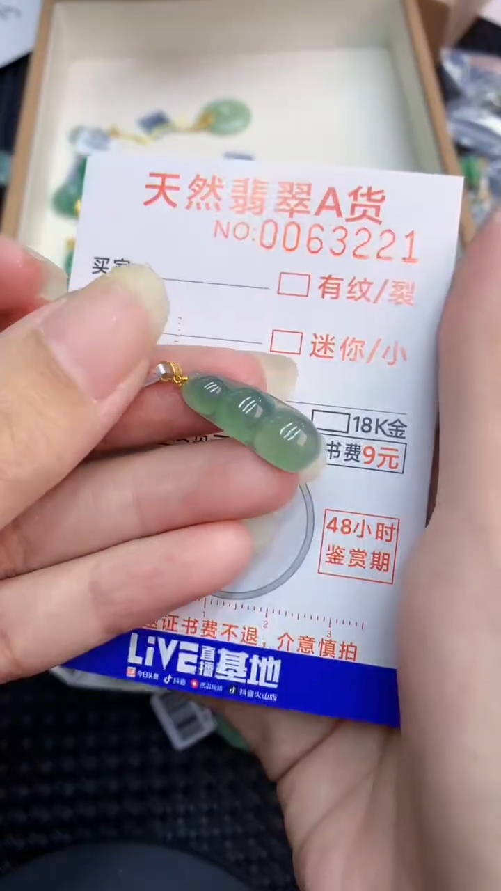 【闪购商品】翡翠颈饰18K金镶嵌            8