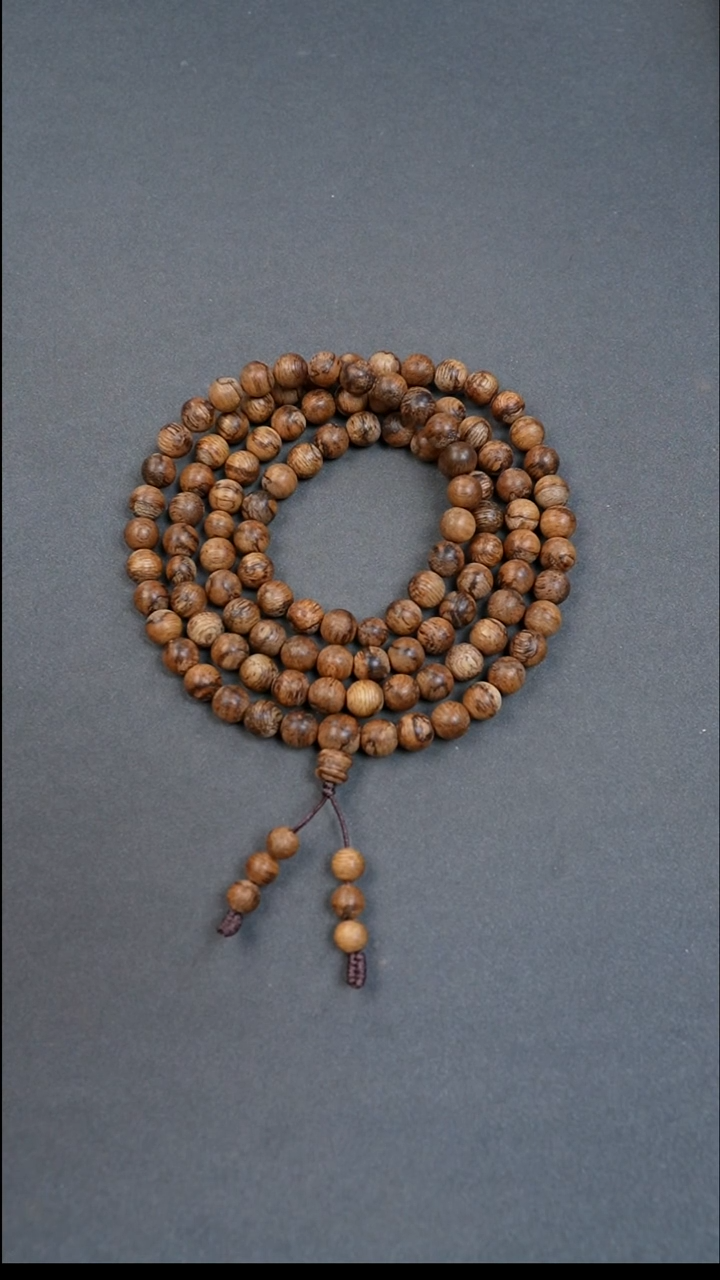 沉香沉香碎屑7mm达拉干老料花珠多圈17.33g