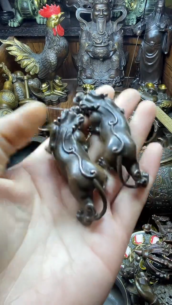 闪购链接，点击下单，有运费险，铜摆件