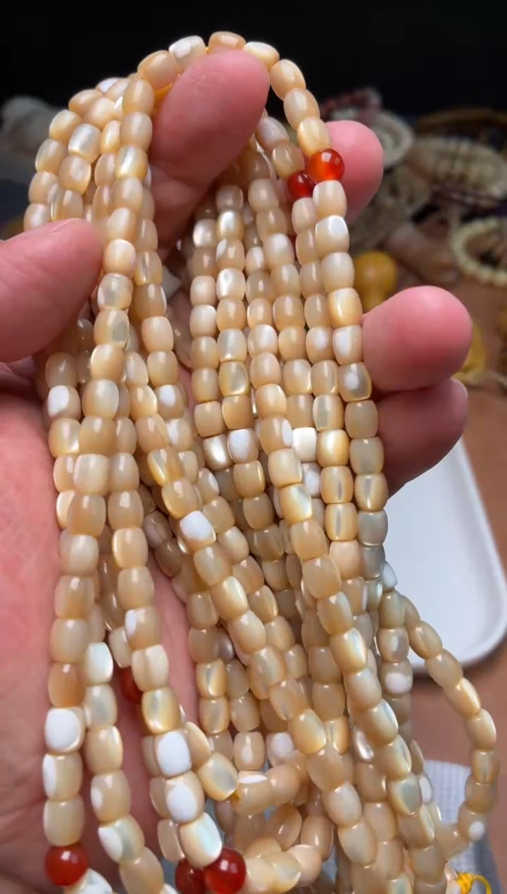 贝壳手串/手链N229-螺钿直切长串