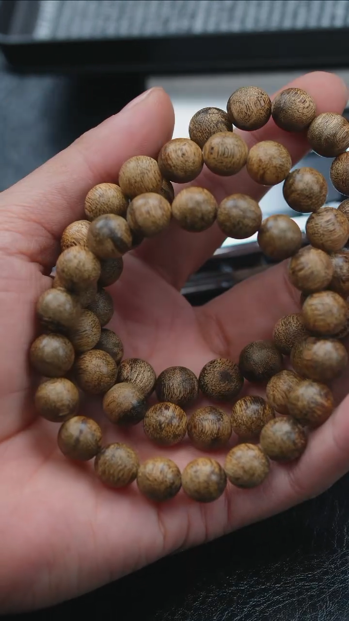 【闪购商品】沉香手串文莱蛇皮纹1.0单圈8g+多样式发一