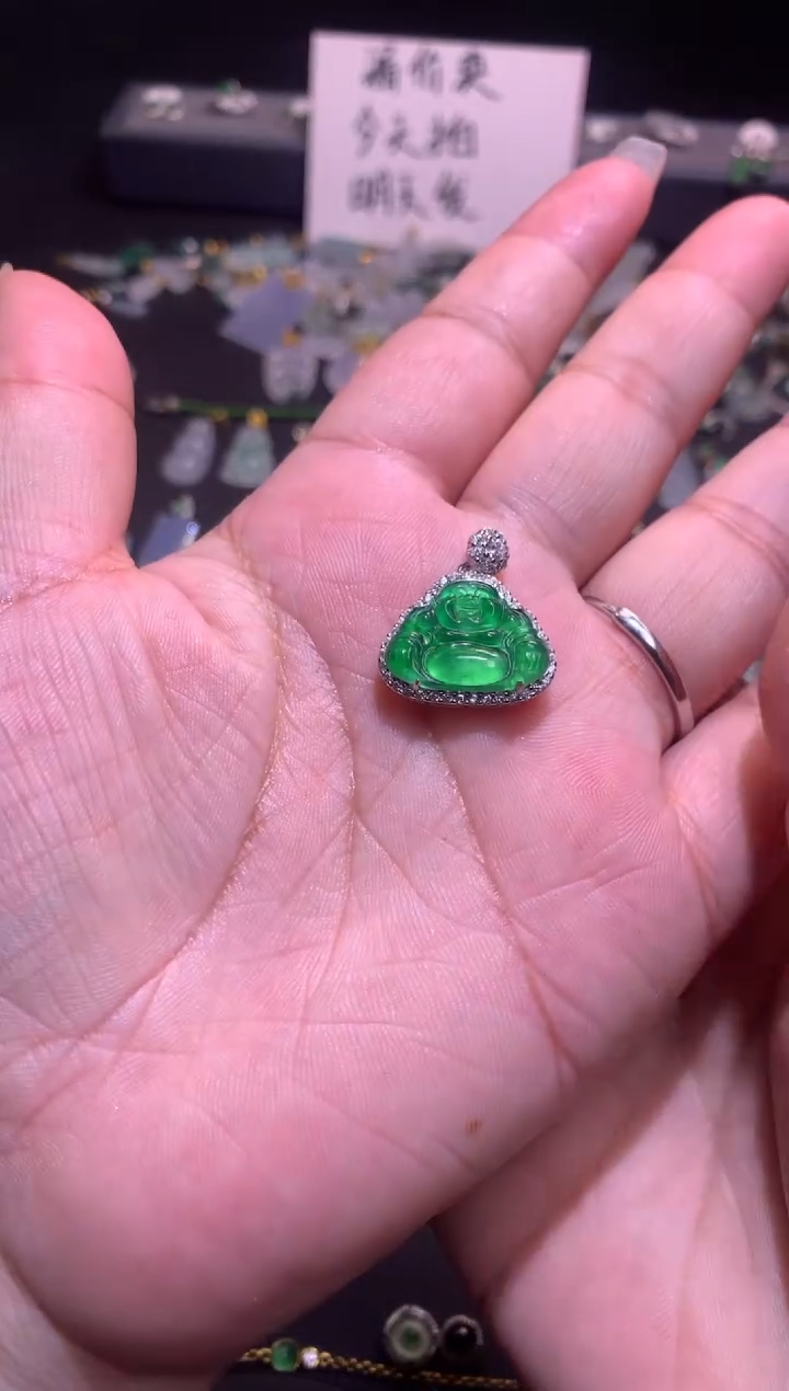 【闪购商品】翡翠吊坠(不含链)银S925镶嵌1