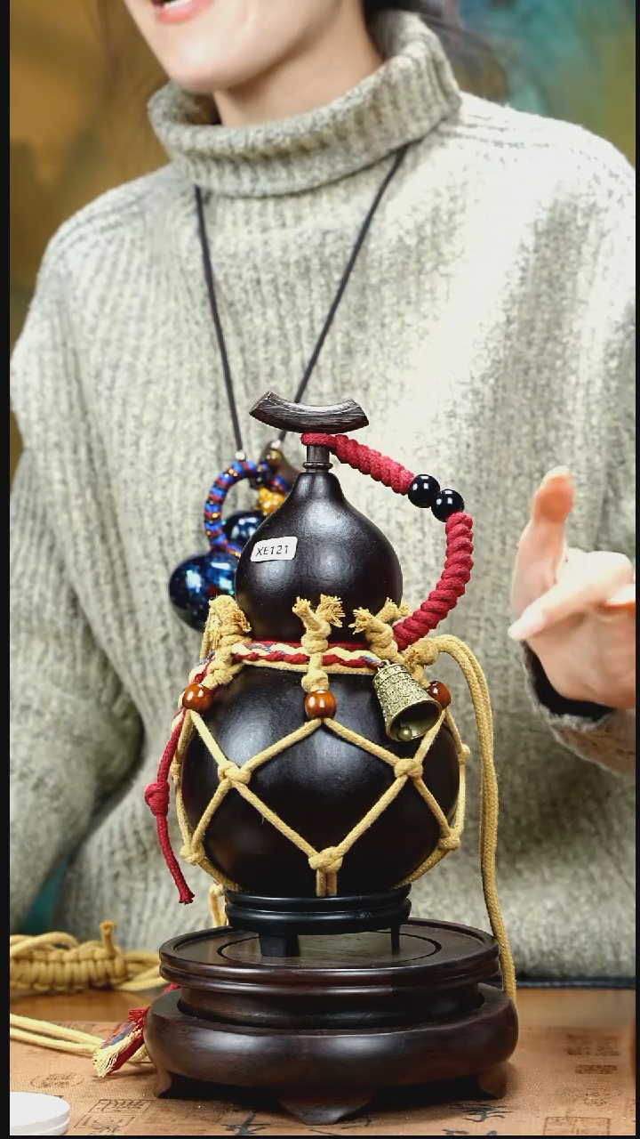 XE121网兜款大漆酒葫芦（现货现发）