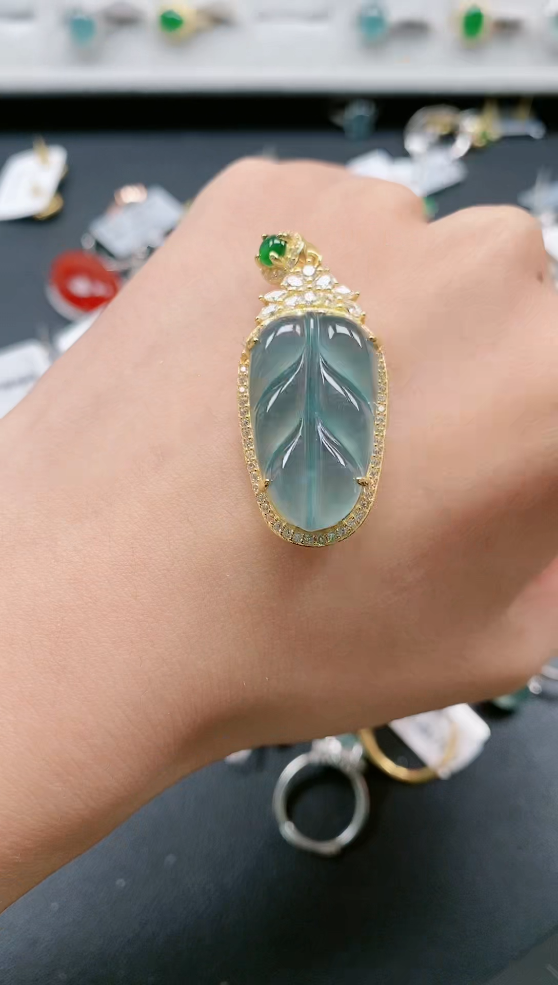 【闪购商品】翡翠戒指银S925镶嵌11111111