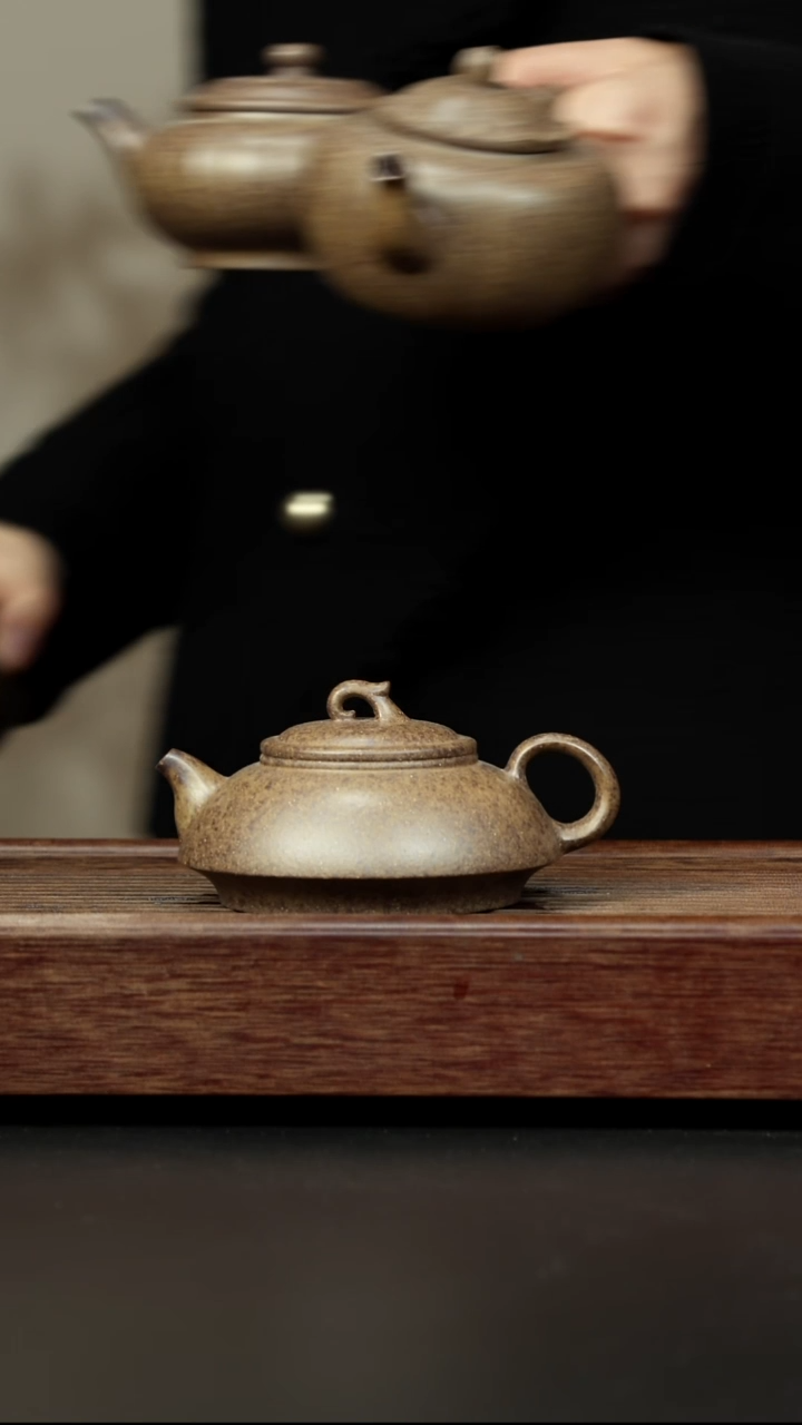 茶壶紫砂本绿柴烧 龙瓢