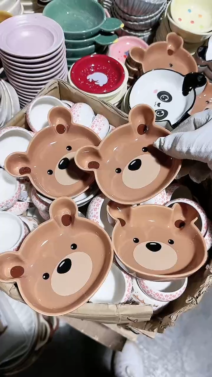 【闪购商品】瓷片4个味碟微瑕 凑满20元包邮