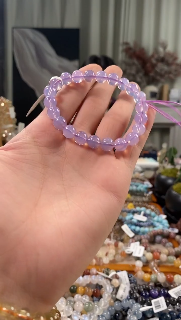 未镶嵌手链水晶李*心紫玉晶