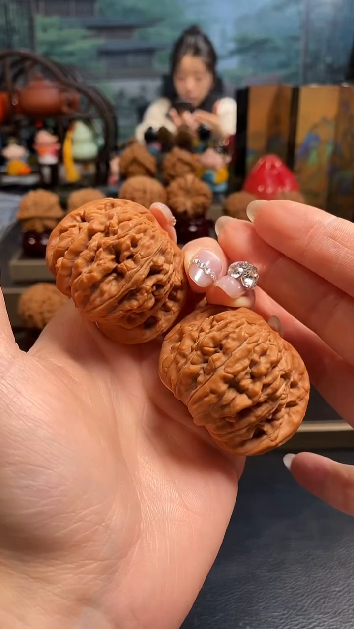 【闪购商品】文玩核桃把件H639四座楼47