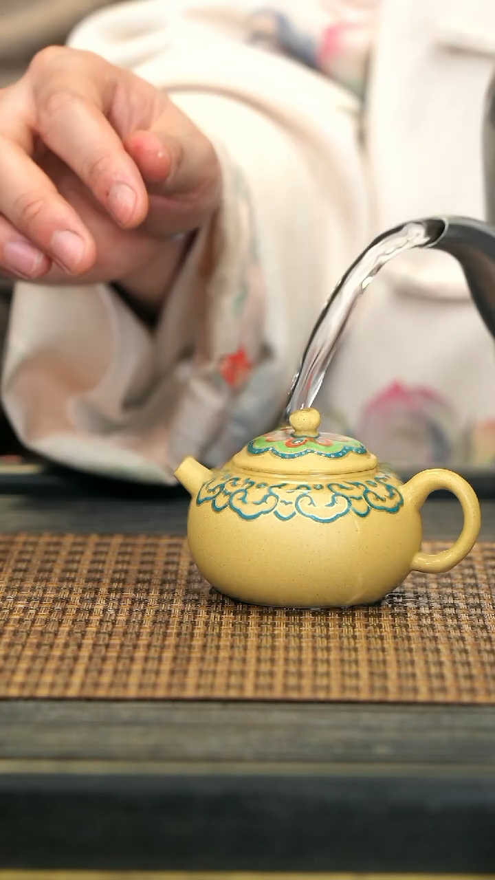 【闪购商品】紫砂茶壶YT50照夜清 本山绿