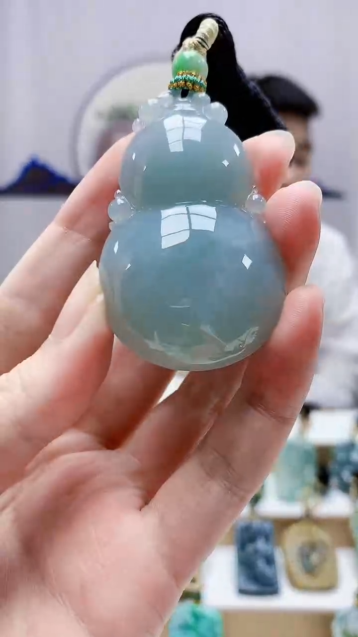 未镶嵌定制翡翠5028zm-毛货挂件葫芦232