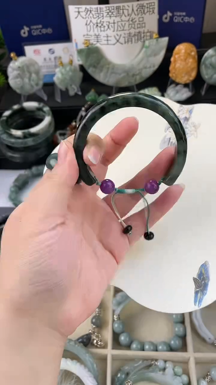 未镶嵌手链翡翠手工定制默认微瑕主播介绍为准