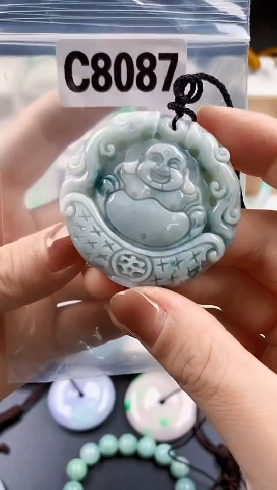 颈饰未镶嵌翡翠天然翡翠吊坠挂件