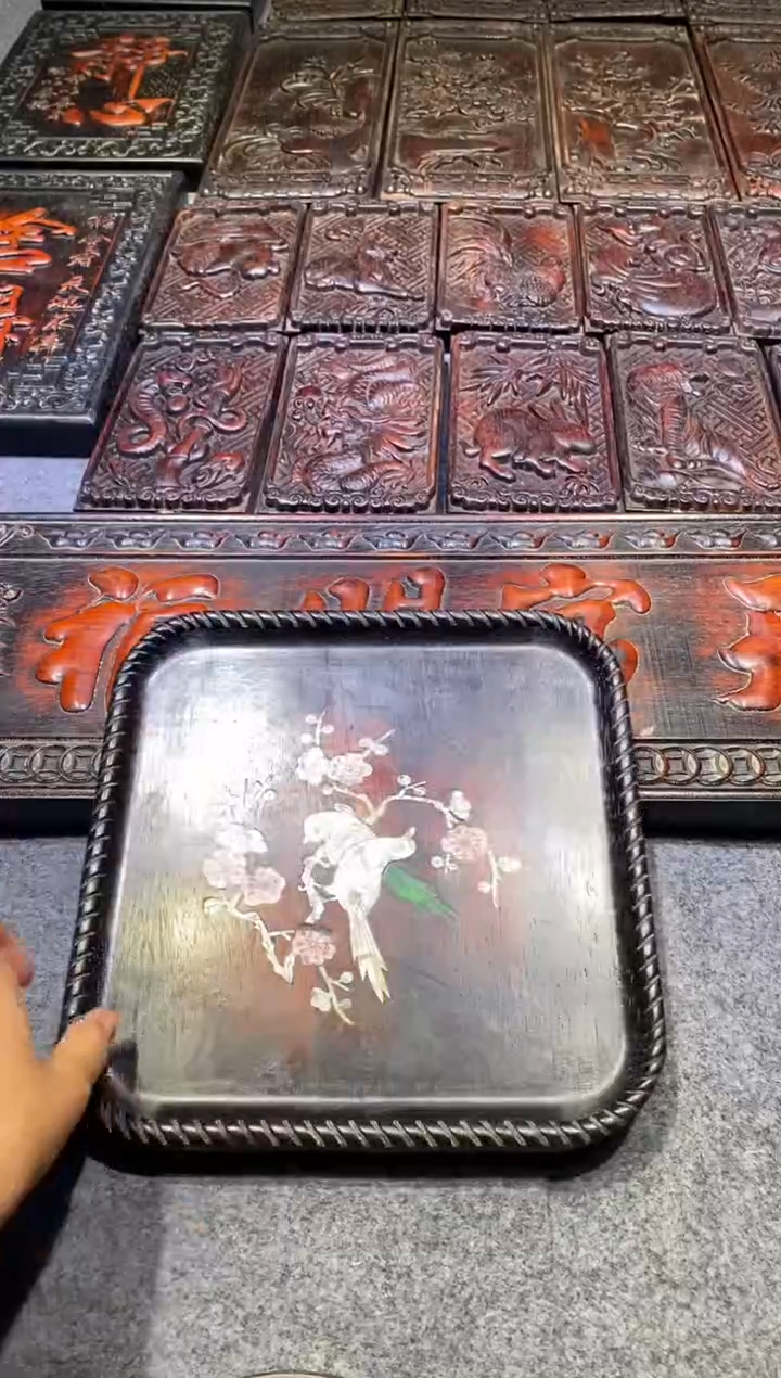檀香紫檀（小叶紫檀）紫檀拆件雕刻板以直播间实物为准