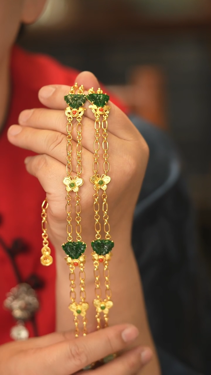 【闪购商品】翡翠项链银S925镶嵌新款