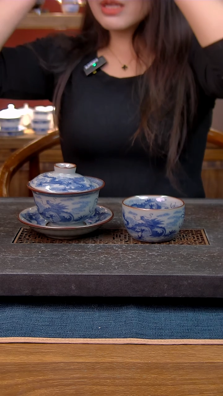 简装家用款2件套 老陶泥开片纹陶瓷茶具