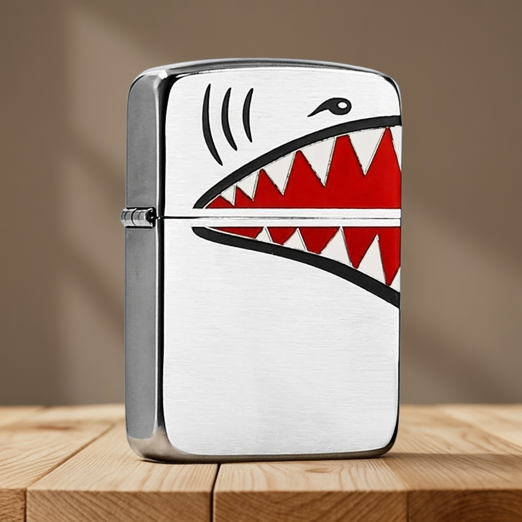 ZIPPO/之宝打火机正品1941蚀刻填漆鲨鱼嘴X战警防风送男士MBJ1
