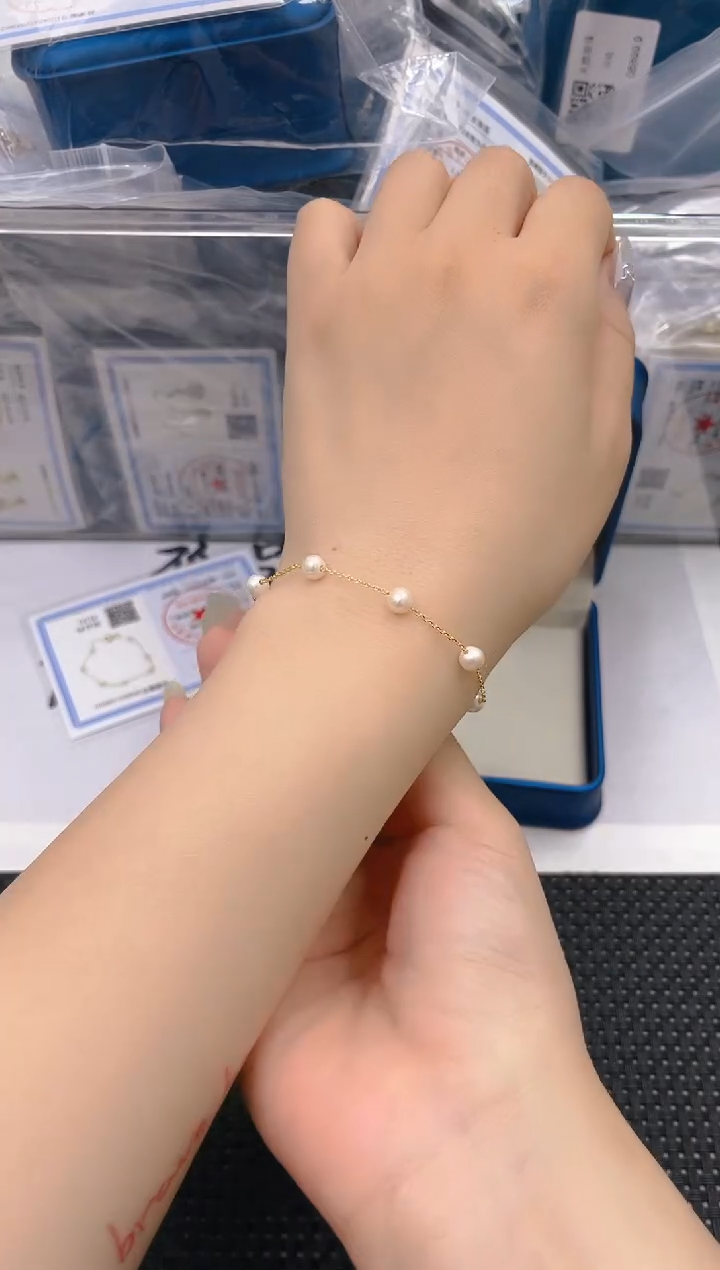 未镶嵌淡水珍珠耳饰sl4056