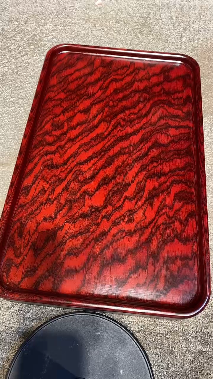 木木雕款漂**心大茶盘一个