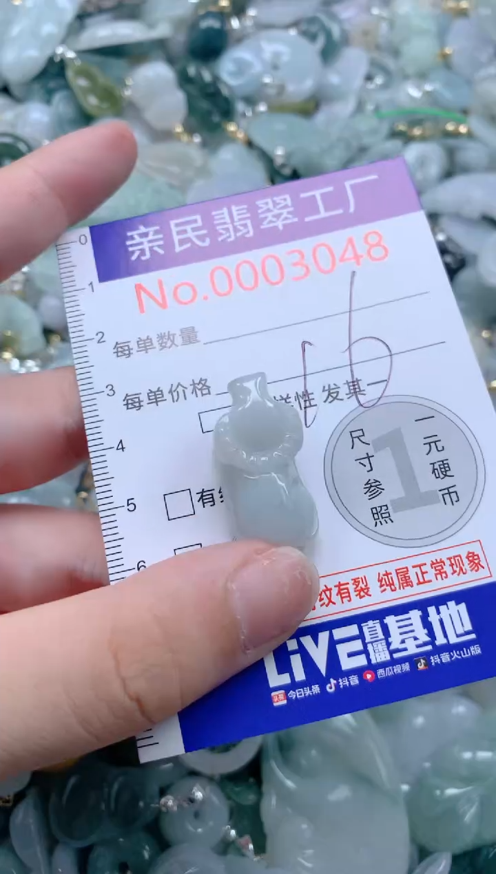 翡翠未镶嵌吊坠(不含链)3048