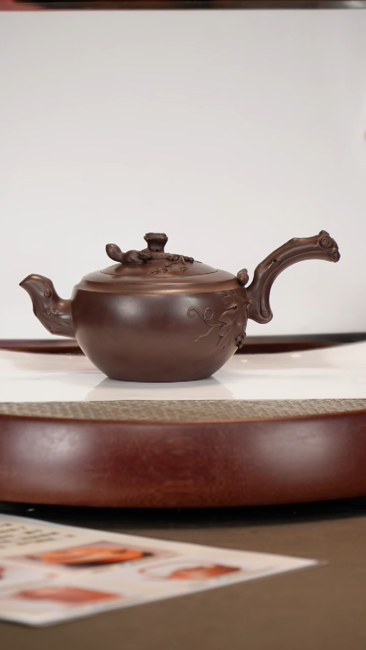 【闪购商品】紫砂茶壶【薛锋】紫泥唐羽   280CC