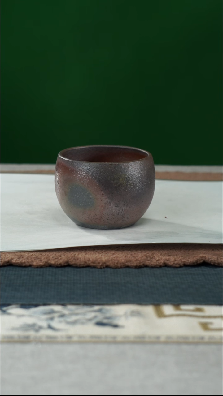茶杯紫砂尹*文天青柴烧缸杯