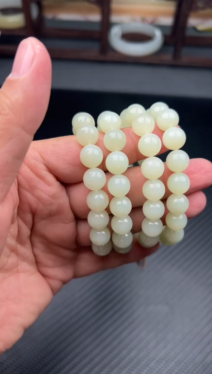 未镶嵌手串和田玉且末微色差迪克兰卡10多样性发货拍一发一H