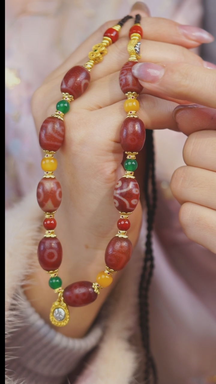 【闪购商品】玛瑙/玉髓项链未镶嵌多样性发一