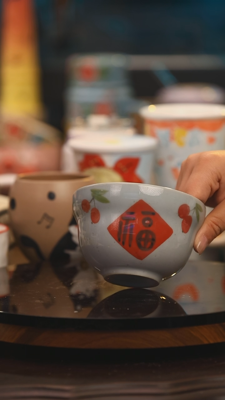 【闪购商品】杯子景德镇设计师釉下彩绘陶瓷