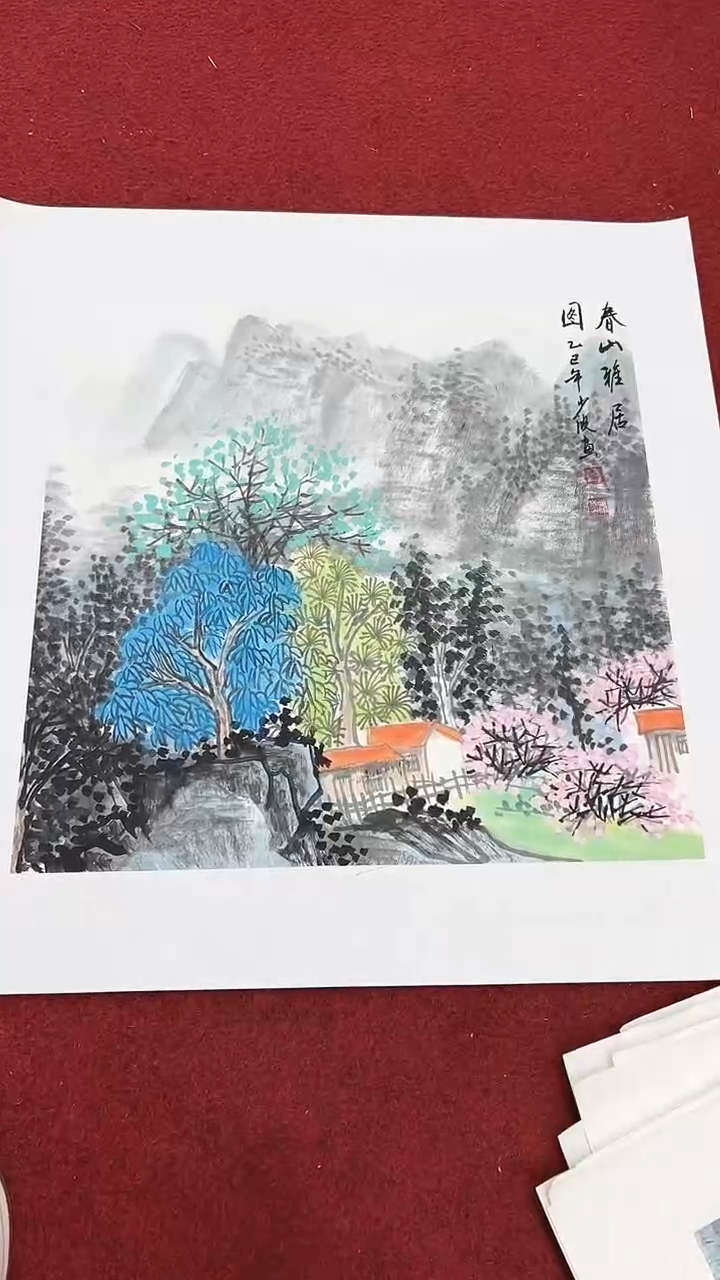 国画卢少波/国画/花鸟