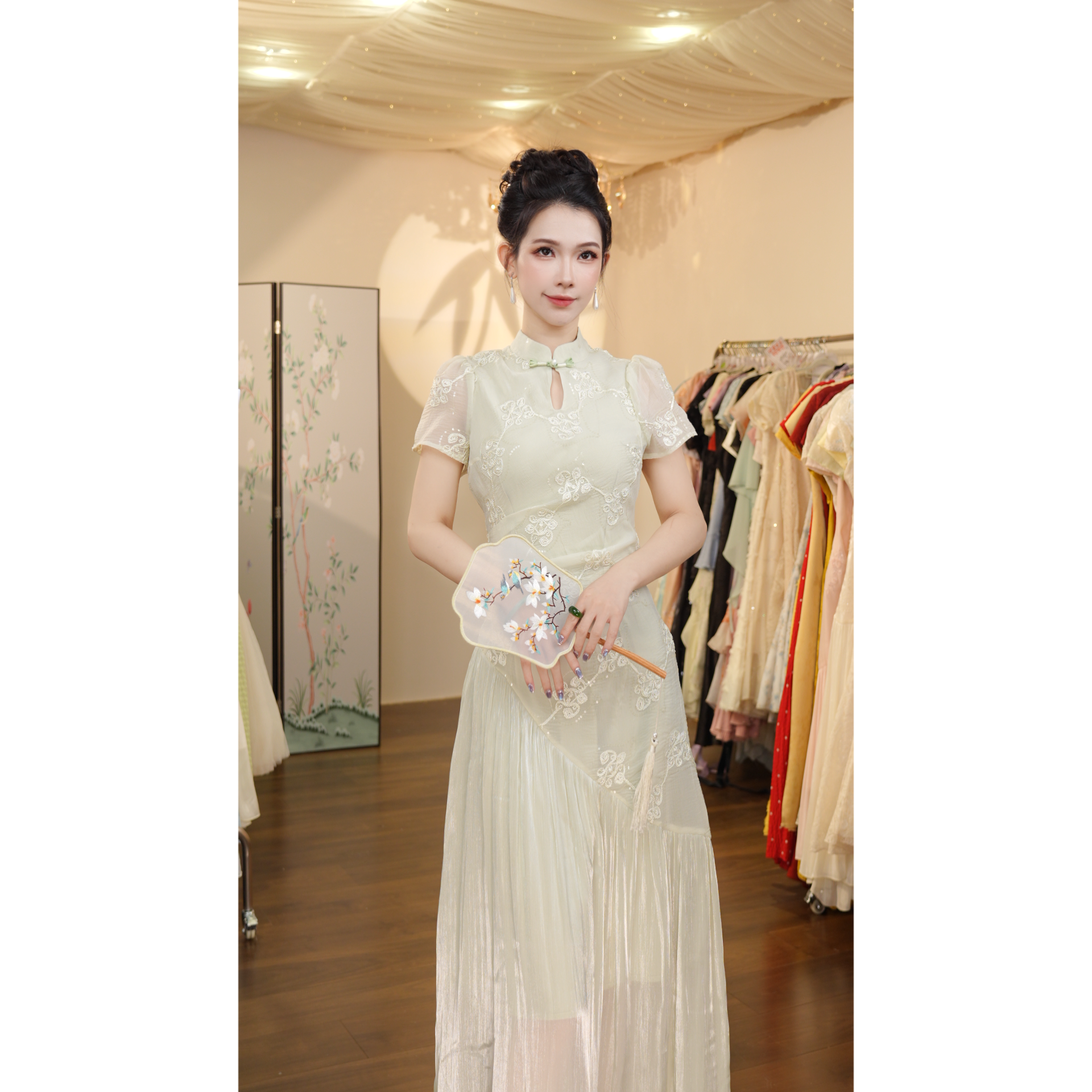 七姐原创-春娇玉荷-1542 连衣裙（N1036）-122cm