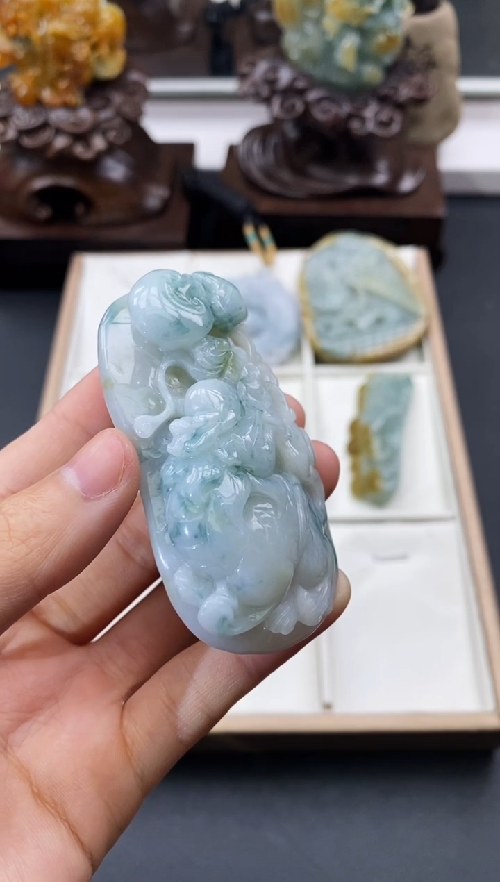 颈饰未镶嵌翡翠天然缅甸A货翡翠