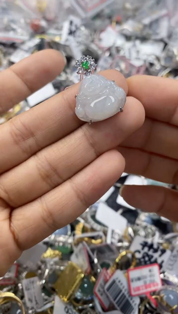 银S925镶嵌戒指翡翠111---4