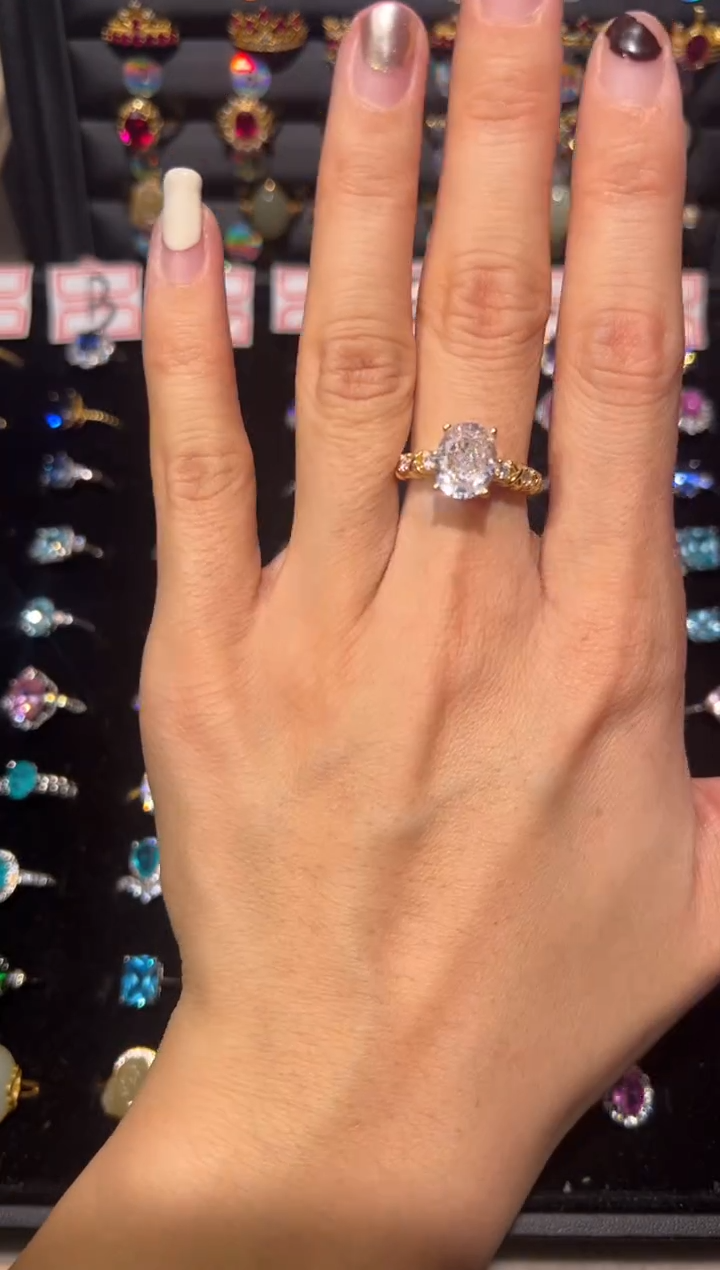 【闪购商品】蓝宝石戒指银S925镶嵌4863153